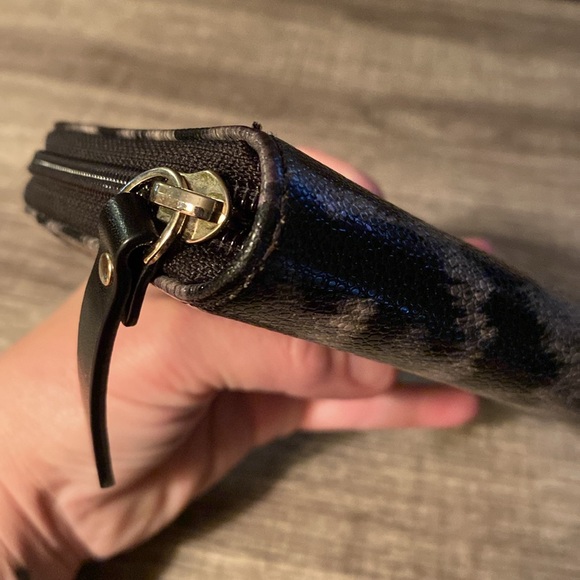 🖤 KATE SPADE Grey Leopard Zip Around Wallet - Picture 8 of 12